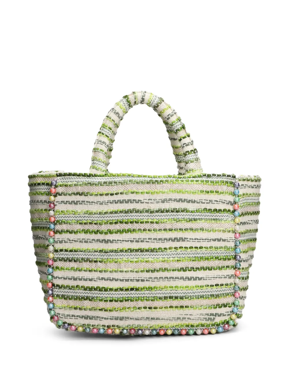 Marc Ellis Buby L Indy medium shopper met logopatch verfraaid met kralen Beige