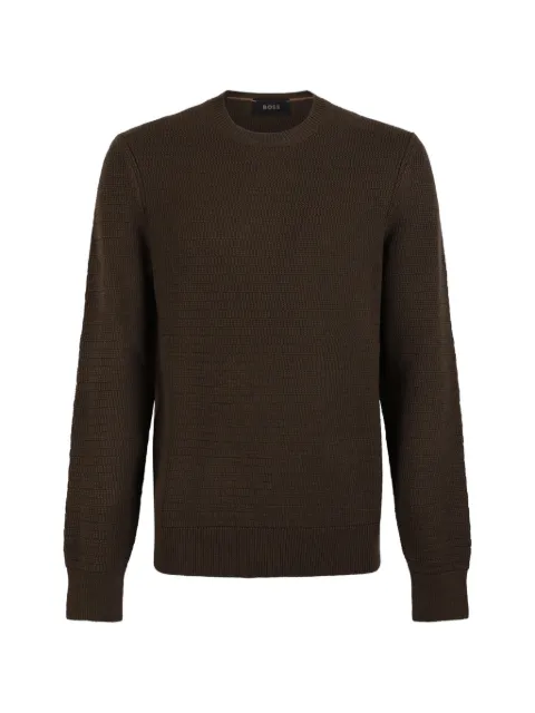 BOSS textured sweater