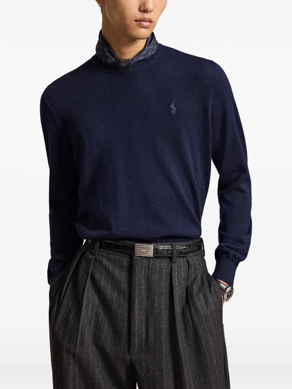 Polo Ralph Lauren Trui met geborduurd Polo Pony-logo Blauw