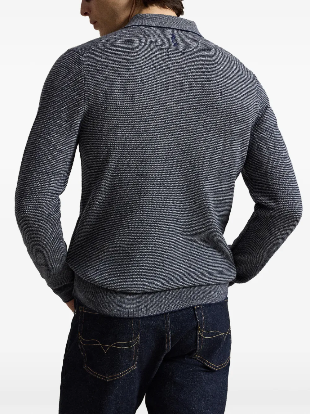 RLX Ralph Lauren Gestreept piqué poloshirt Blauw