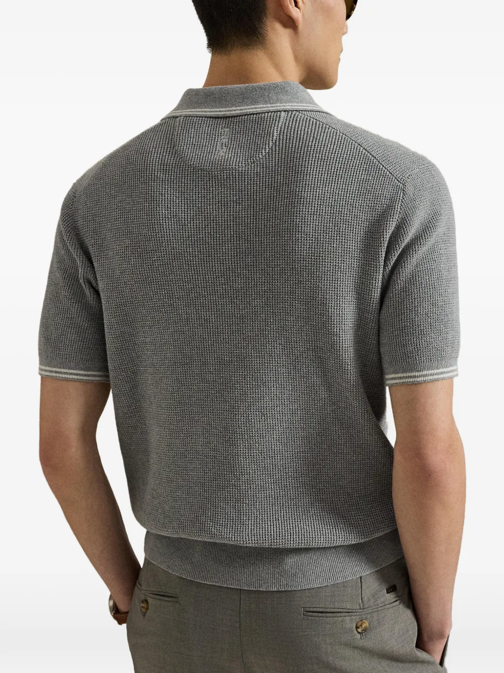 RLX Ralph Lauren Poloshirt met wafelpatroon Grijs