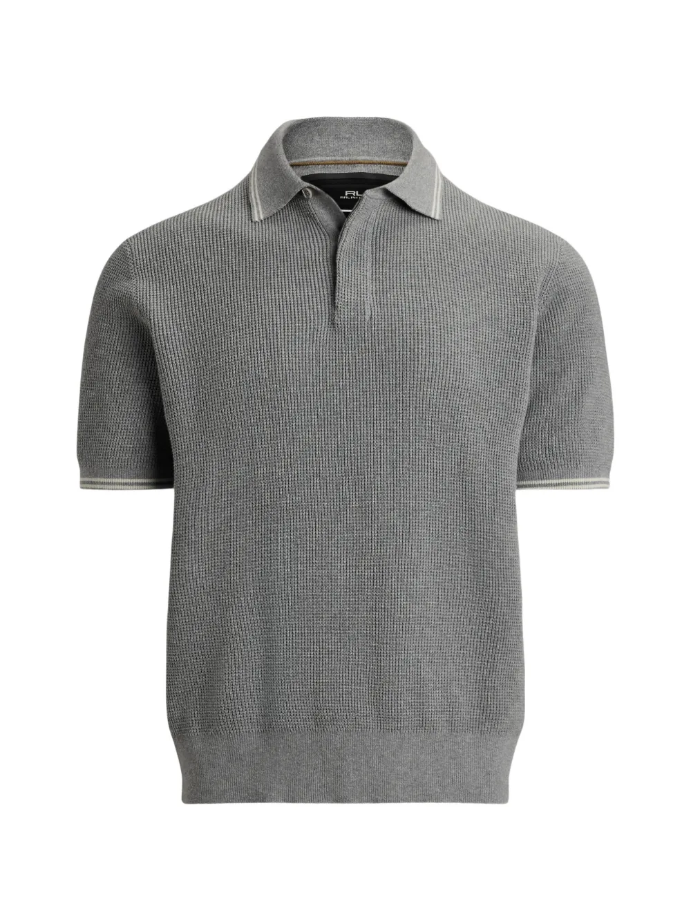 RLX Ralph Lauren Poloshirt mit Waffelstrick-Muster - Grau