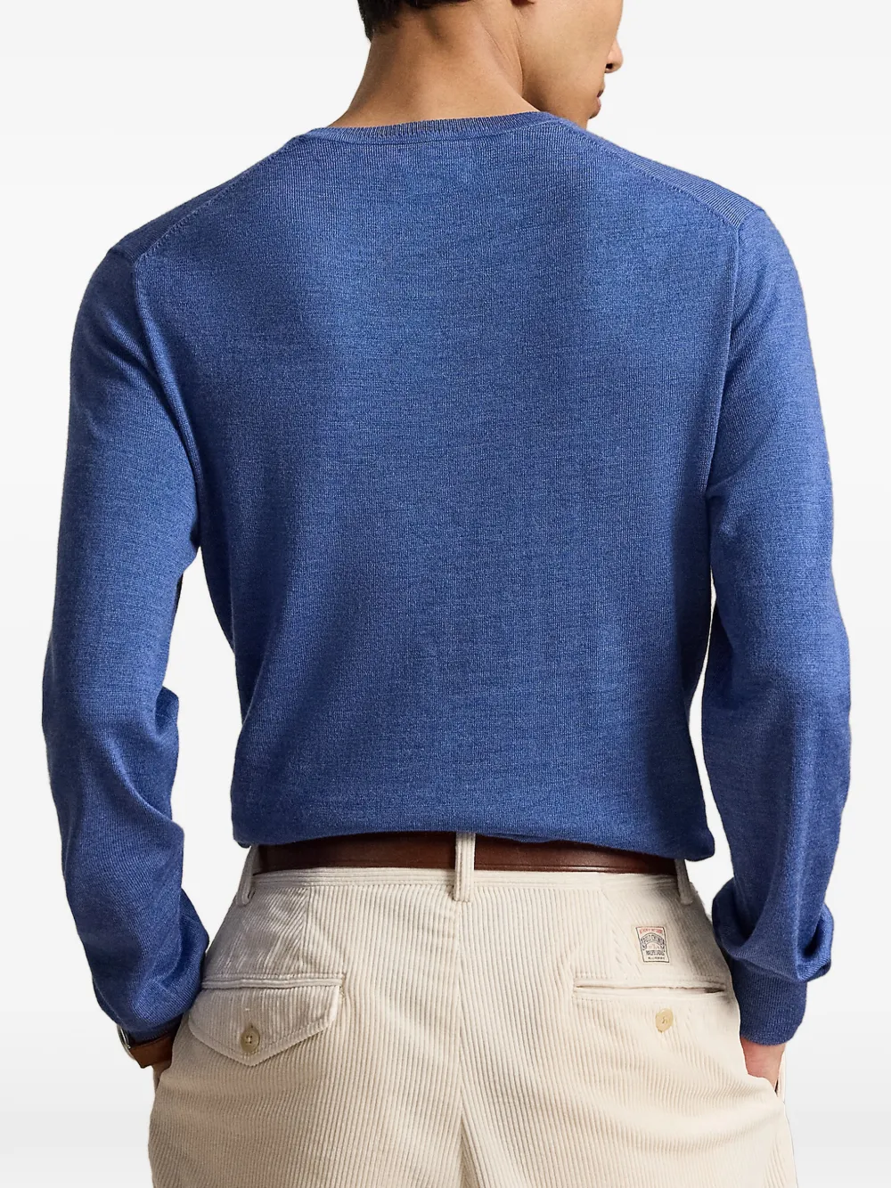 Polo Ralph Lauren Wollen trui met ronde hals Blauw