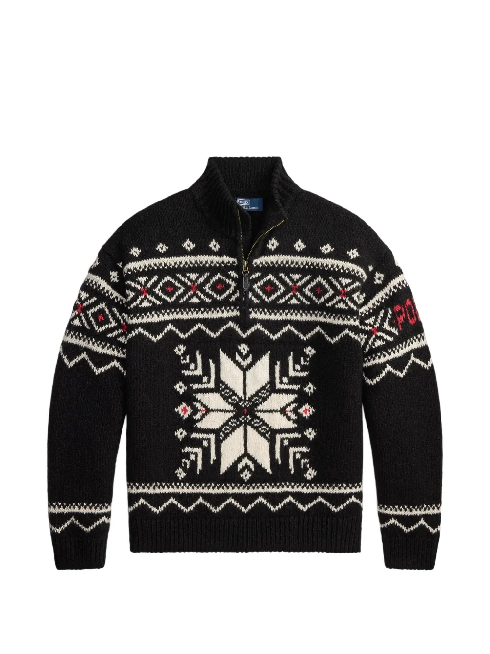 Polo Ralph Lauren Maglione con mezza zip - Nero
