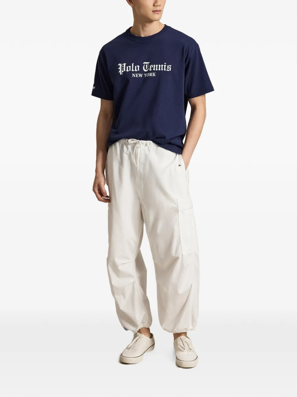 Polo Ralph Lauren Katoenen T-shirt met logoprint Blauw