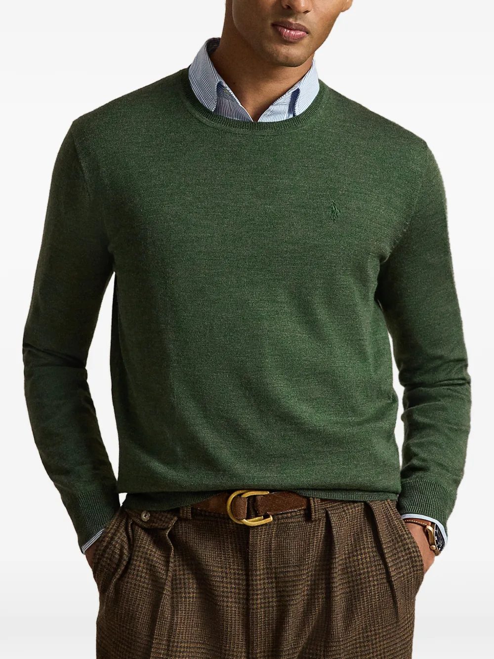 Polo Ralph Lauren Wollen trui met geborduurd Pony-logo Groen
