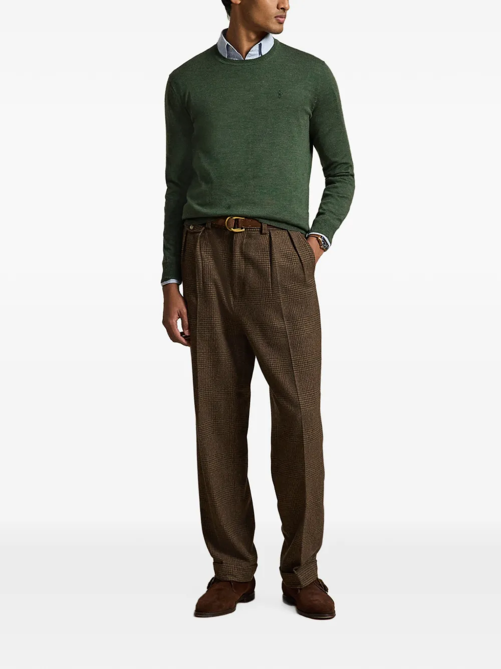 Polo Ralph Lauren Wollen trui met geborduurd Pony-logo Groen