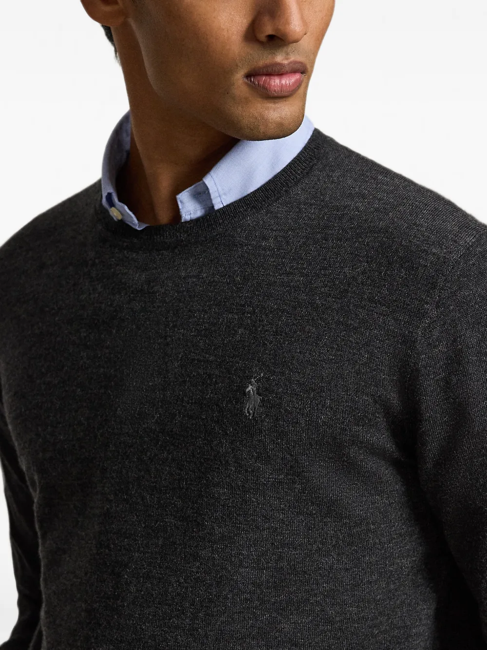Polo Ralph Lauren Wollen trui met ronde hals Grijs