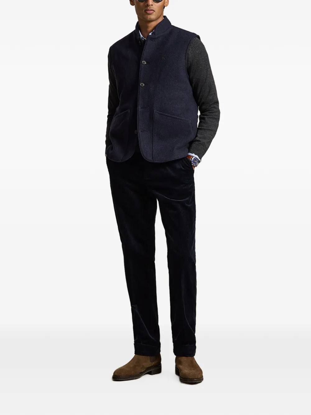 Polo Ralph Lauren Wollen trui met ronde hals Grijs