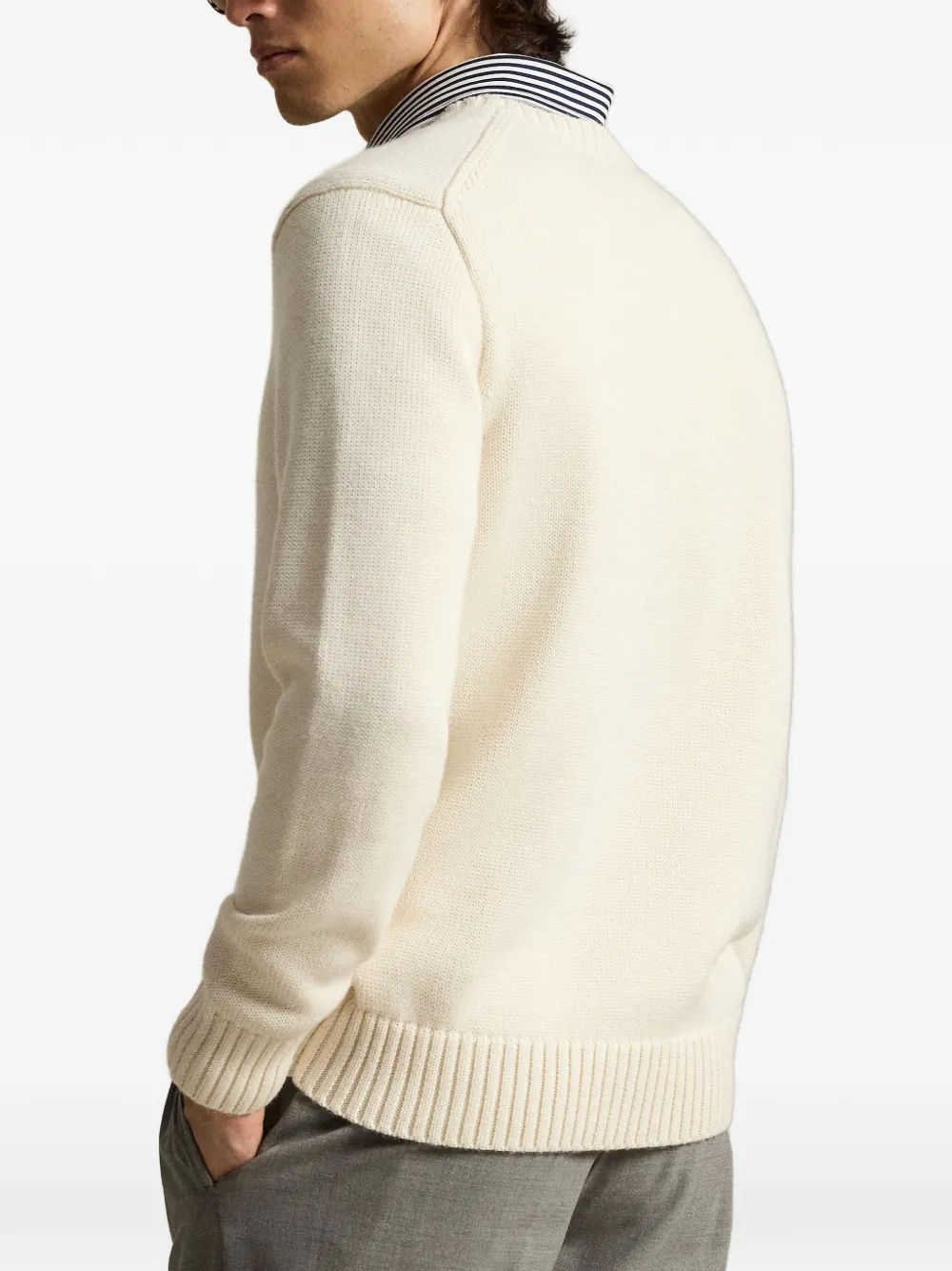 RLX Ralph Lauren Polo Bear Performance trui Beige