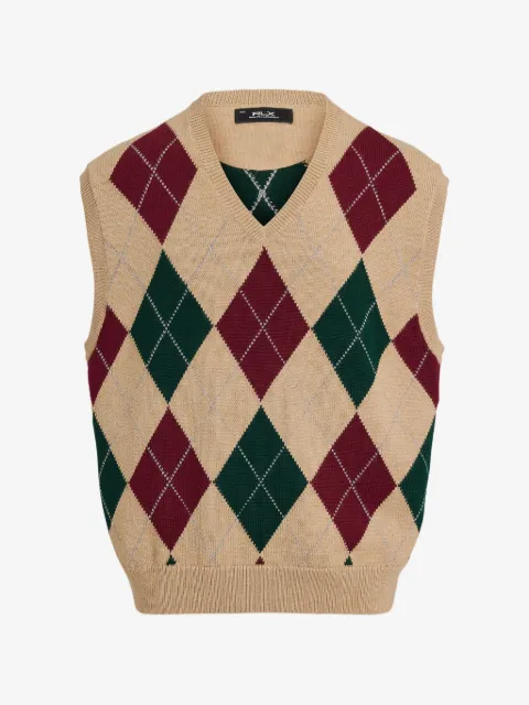 RLX Ralph Lauren Big Fit argyle sweater vest