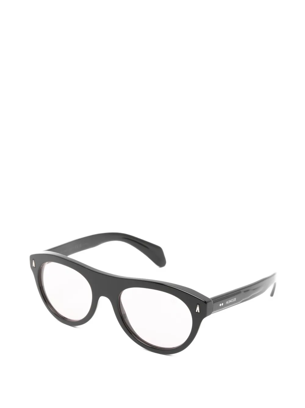 Moncler Eyewear Splash zonnebril met rond montuur Zwart