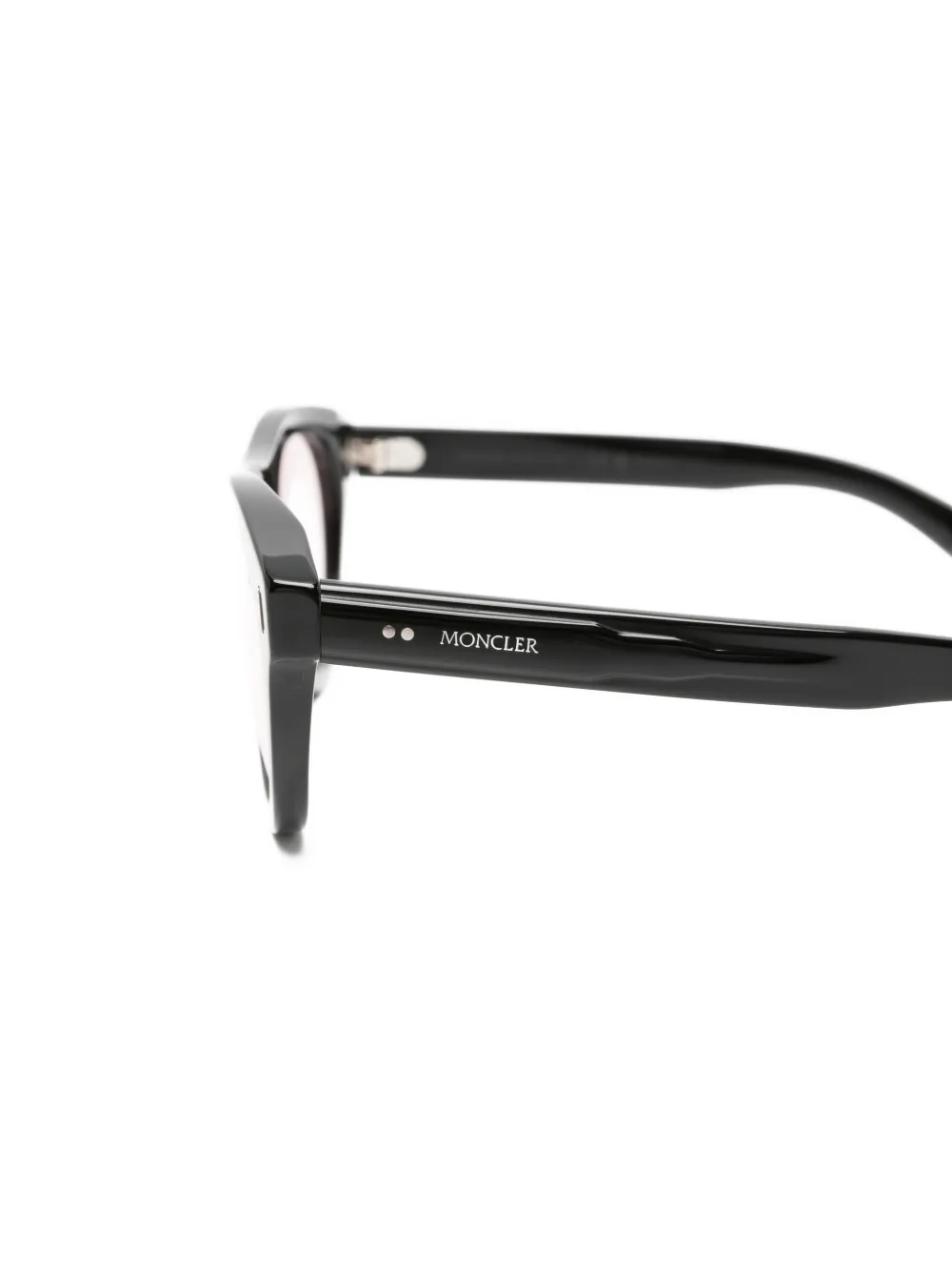 Moncler Eyewear Splash zonnebril met rond montuur Zwart