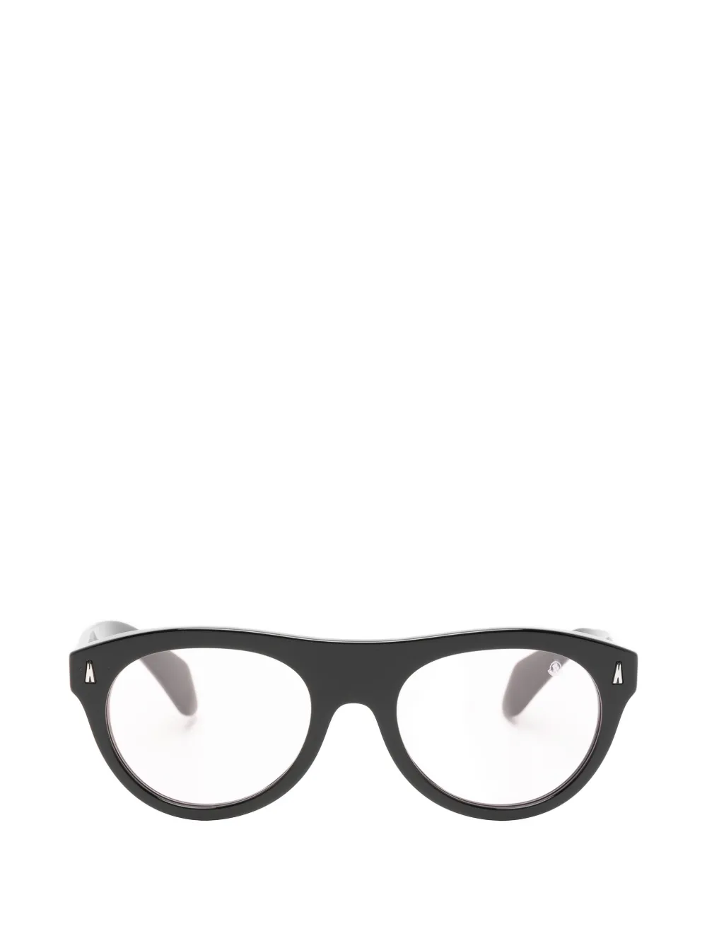 Moncler Eyewear Splash zonnebril met rond montuur Zwart