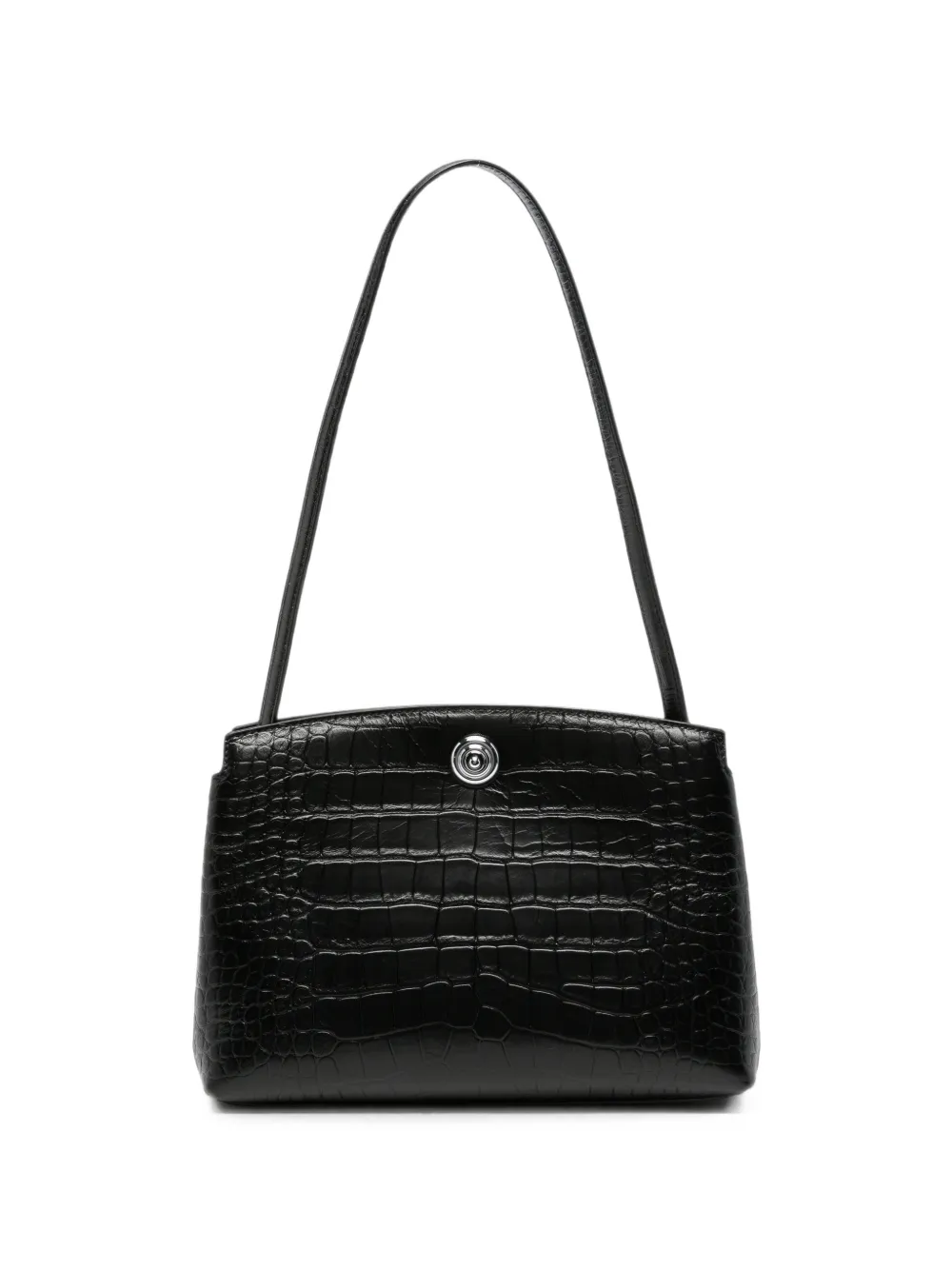 Liffner croc-embossed push-lock shoulder bag