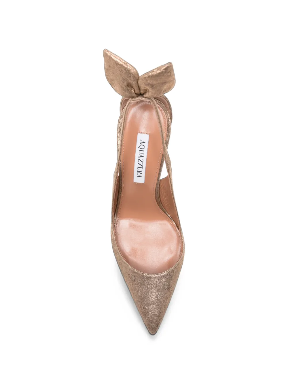 Aquazzura Bow Tie pumps Goud