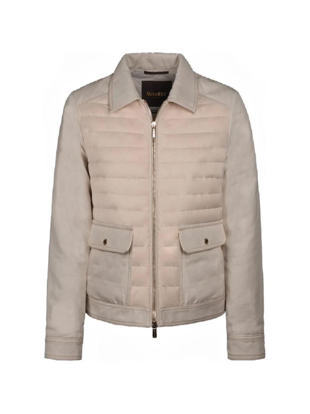 Moorer Lesia shirt-collar padded jacket - Toni neutri