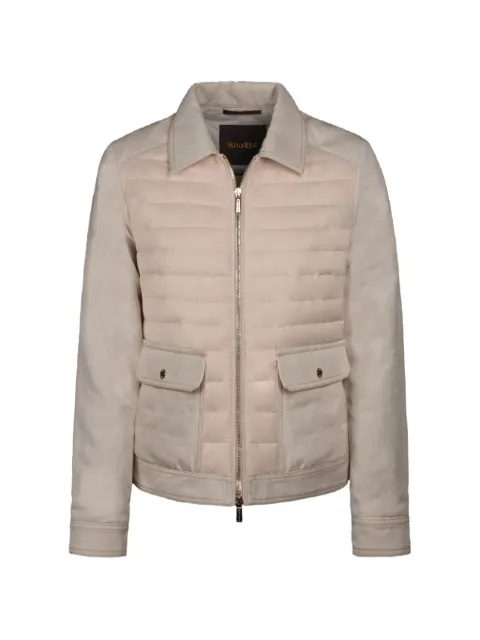 Moorer Lesia shirt-collar padded jacket