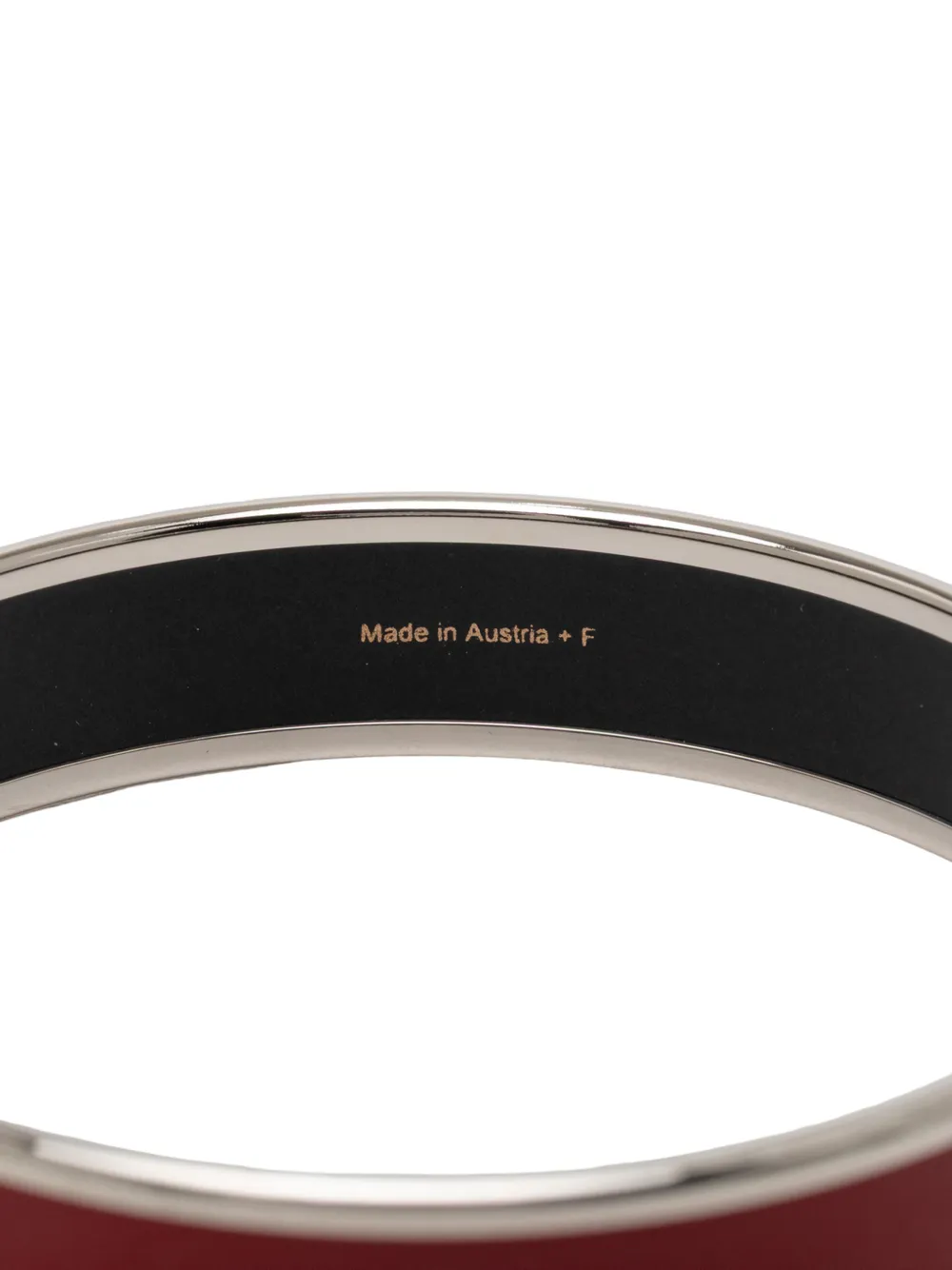  Hermès Pre-owned Pulsera Narrow Caleche Enamel Bangle 62 1990-2015 - Rojo 