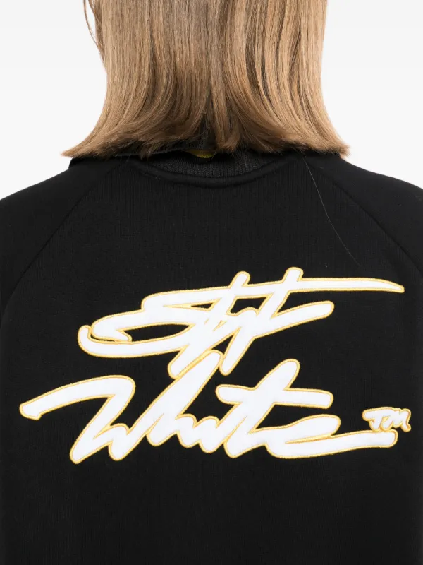 OFF WHITE スウェットドレス パーカー ワンピース バイオレット SS Off-White スポーティ ポロ スウェットワンピース | ブラック