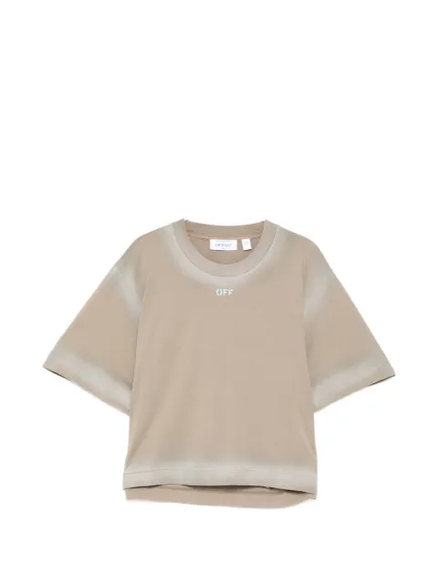 Off-White spray-effect logo stamped T-shirt