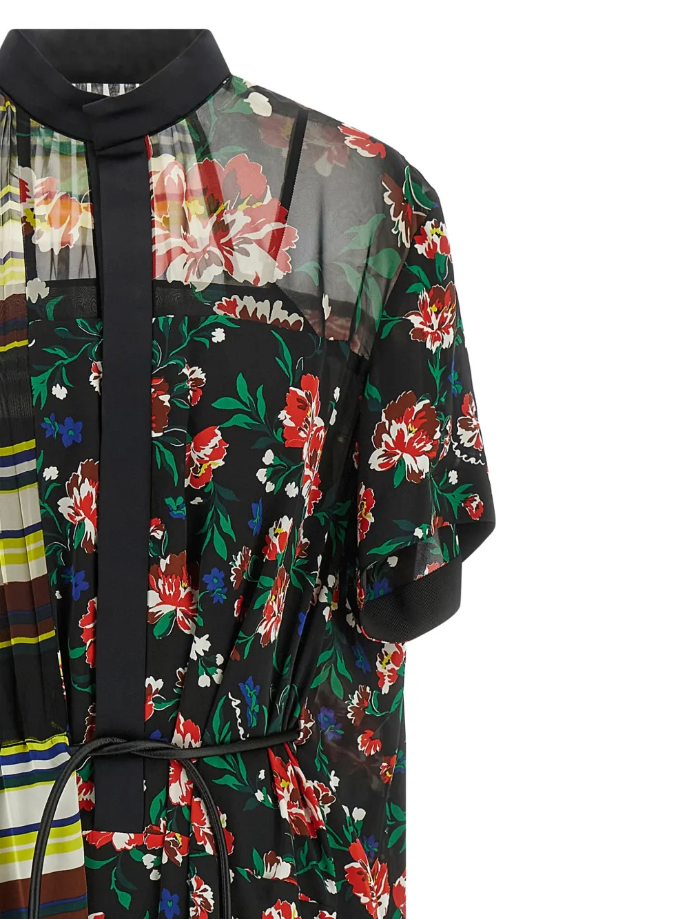 sacai Jurk met polokraag Zwart