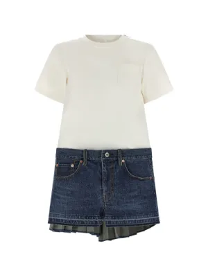 Sacai ストラップレス ミニドレス | ニュートラル | FARFETCH JP