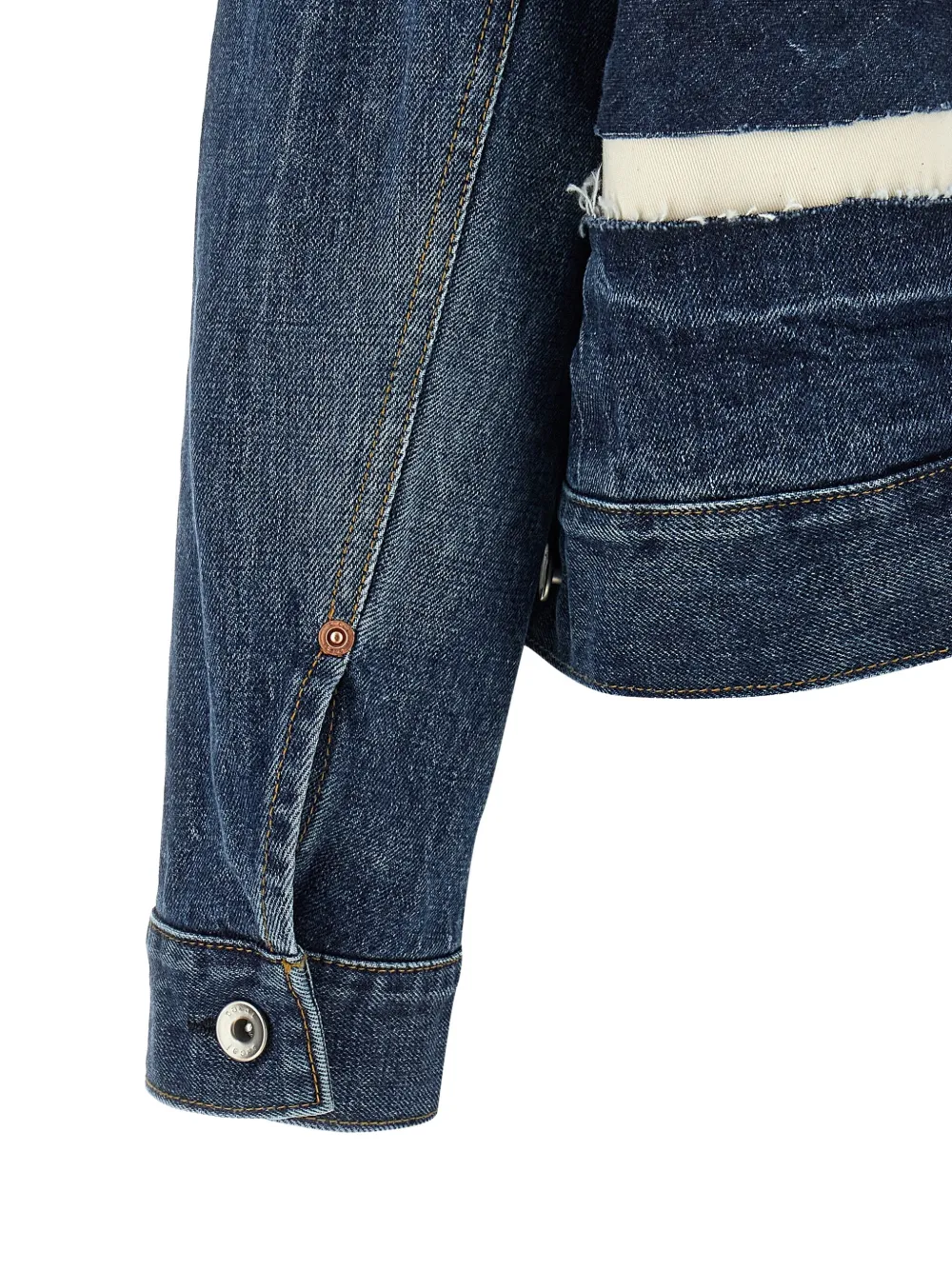 sacai Jack met patchwork Blauw