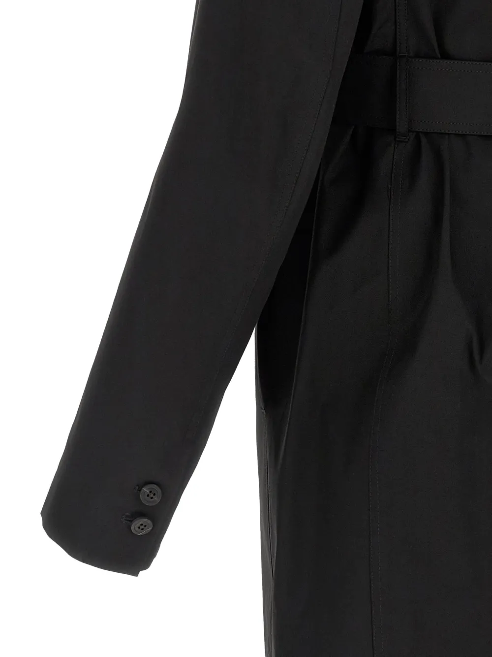 Rick Owens Mastodon jas met dubbele rij knopen Zwart