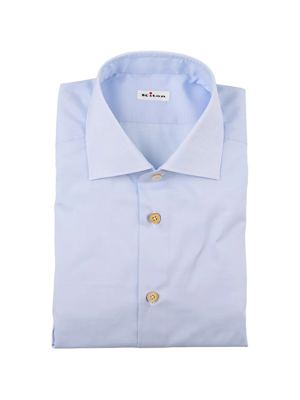 Kiton spread-collar shirt - Blau