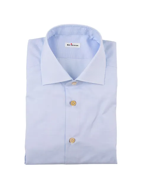Kiton spread-collar shirt