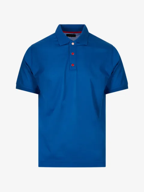 Kiton logo-button polo shirt
