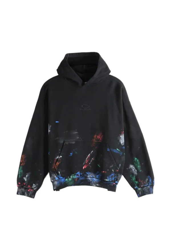 Balenciaga ペイント パーカー | ブラック | FARFETCH JP