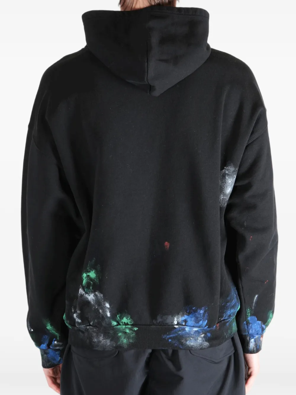 Balenciaga Hoodie met geborduurd logo en print Zwart
