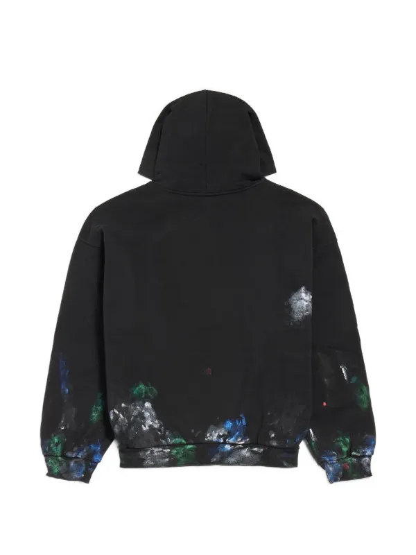 Balenciaga ペイント パーカー | ブラック | FARFETCH JP