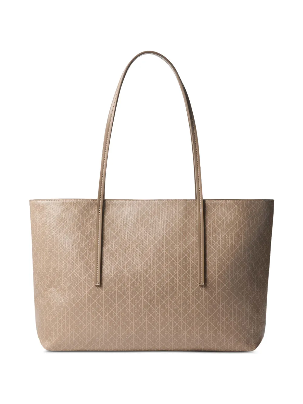 Calvin Klein monogram-pattern tote bag - Toni neutri