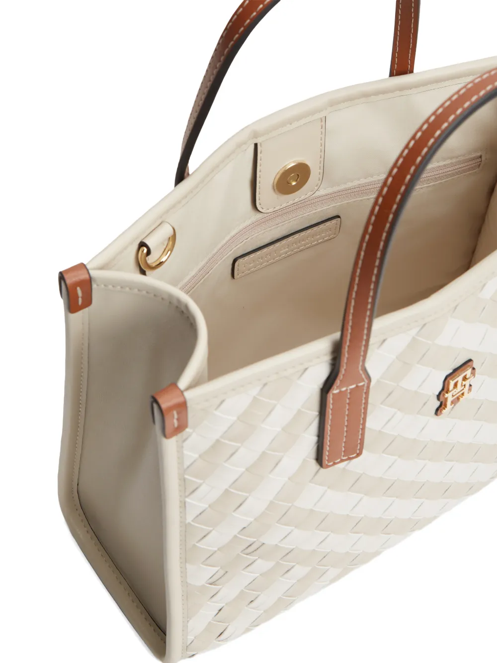 Tommy Hilfiger City schoudertas met logoplakkaat Beige