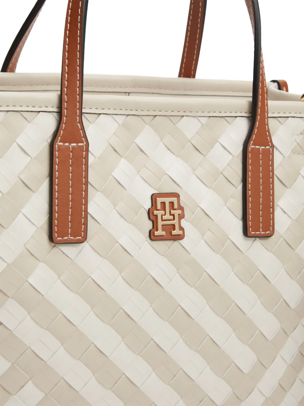 Tommy Hilfiger City schoudertas met logoplakkaat Beige