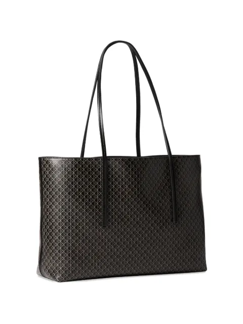 Calvin Klein monogram-pattern logo-plaque tote bag