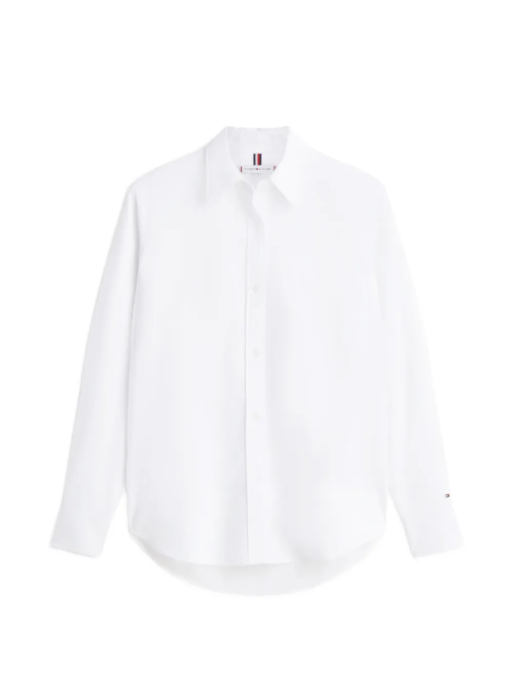 Tommy Hilfiger logo-embroidered shirt - Bianco