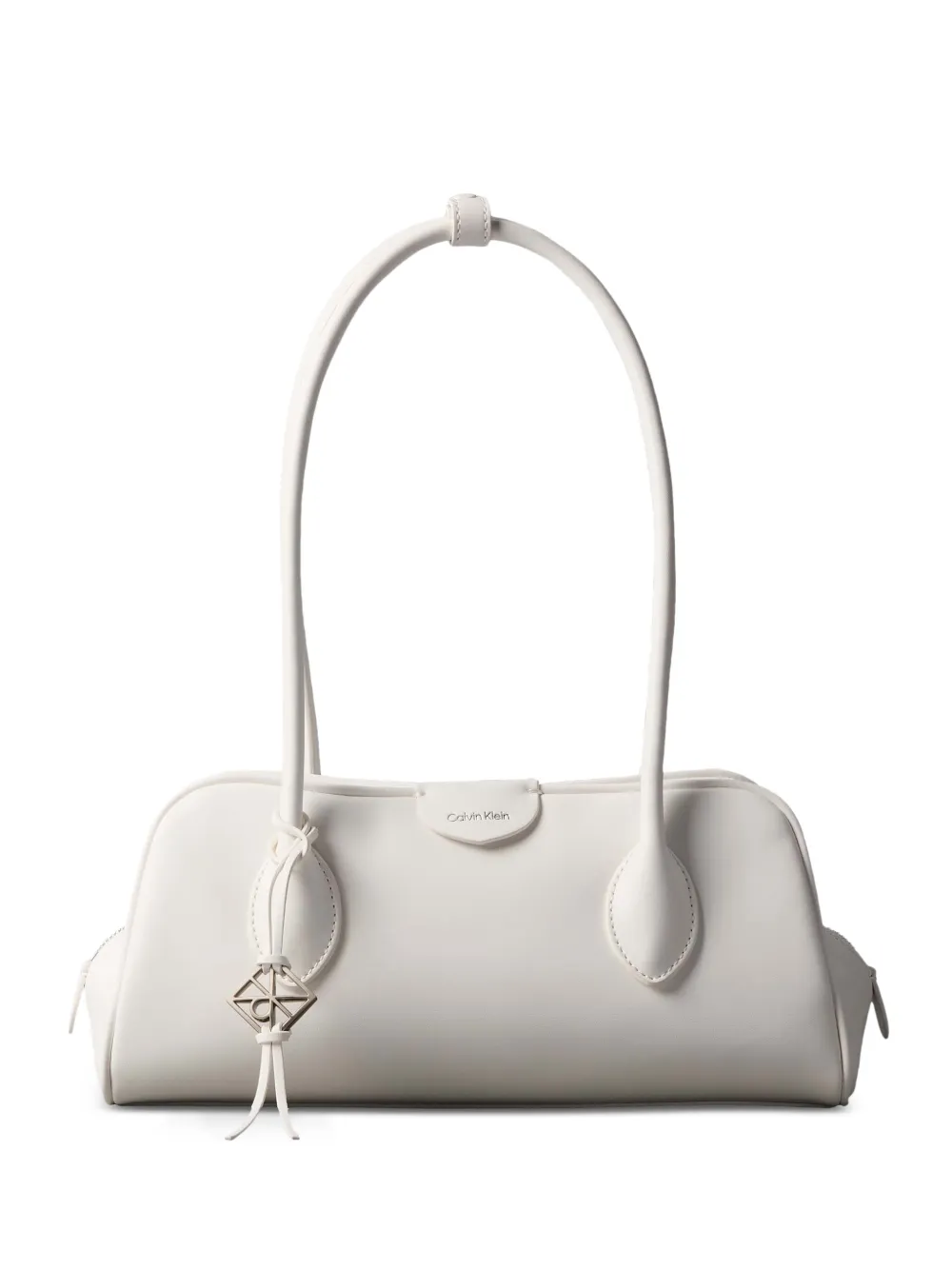 Calvin Klein logo-pendant shoulder bag - Weiß