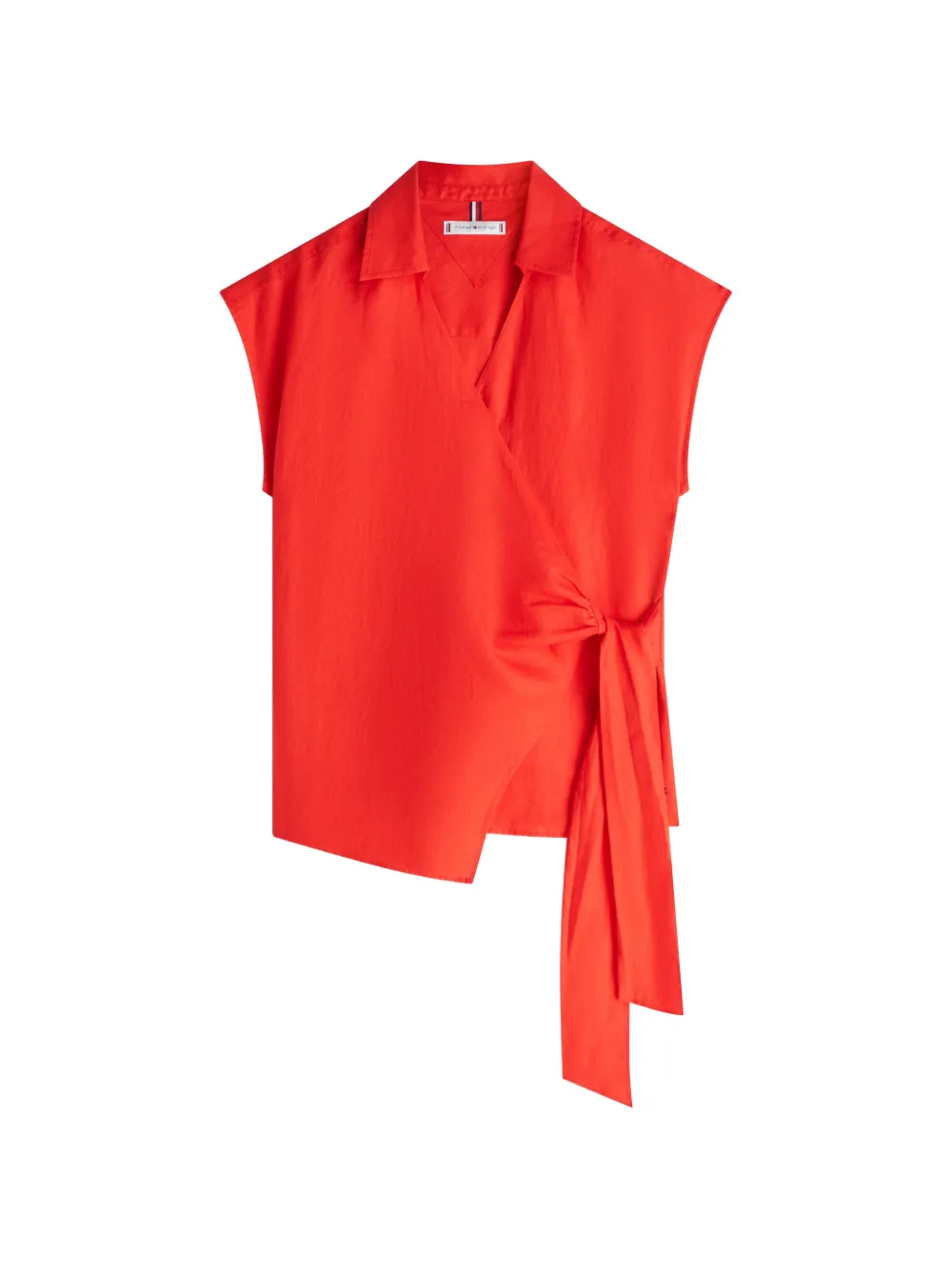 Tommy Hilfiger tie-fastening blouse - Rosso
