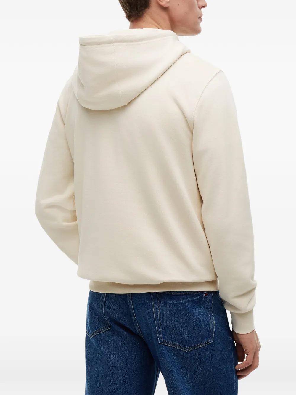 Tommy Hilfiger Hoodie met geborduurd logo Beige
