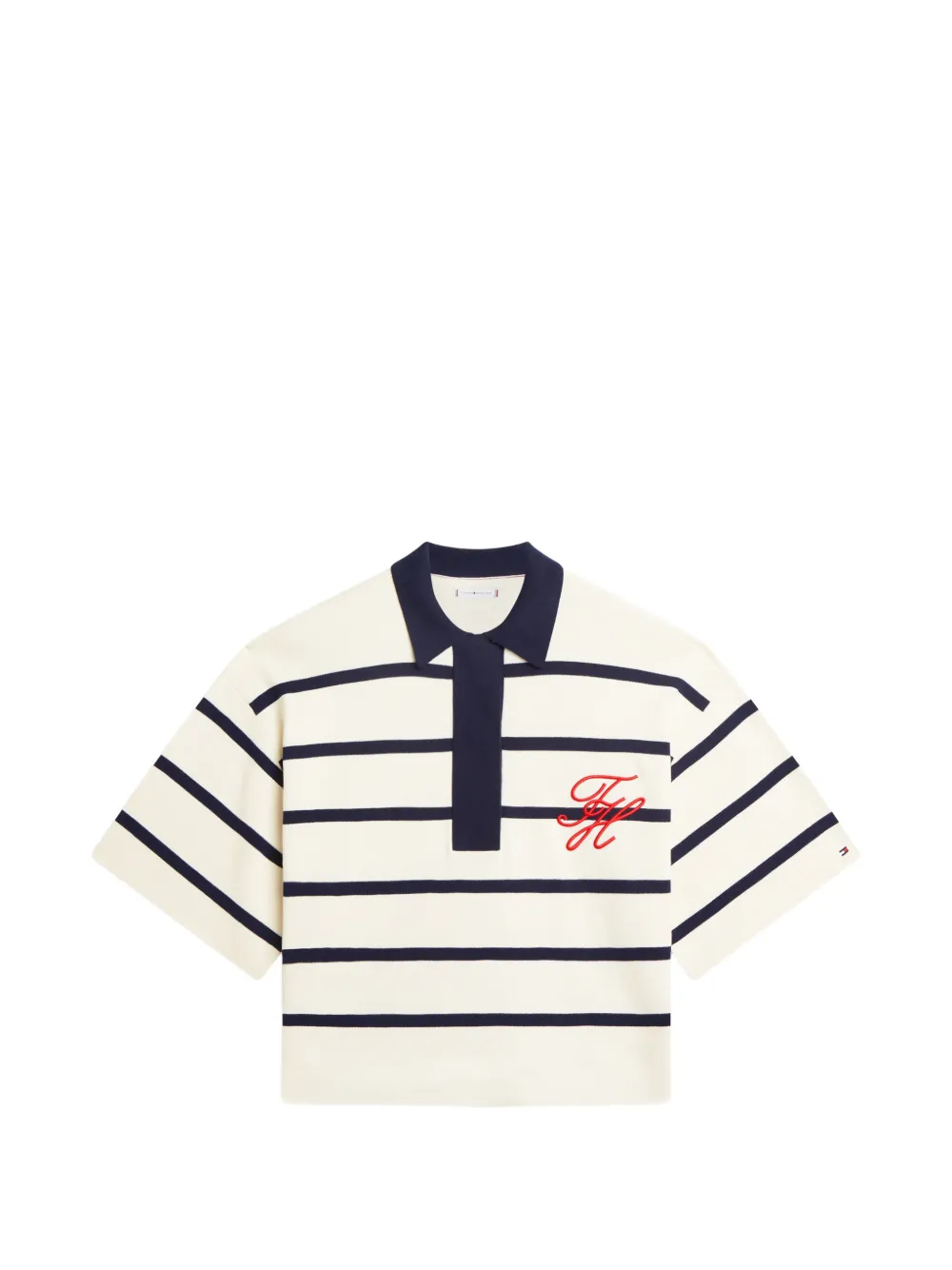 Tommy Hilfiger striped polo top - Nude