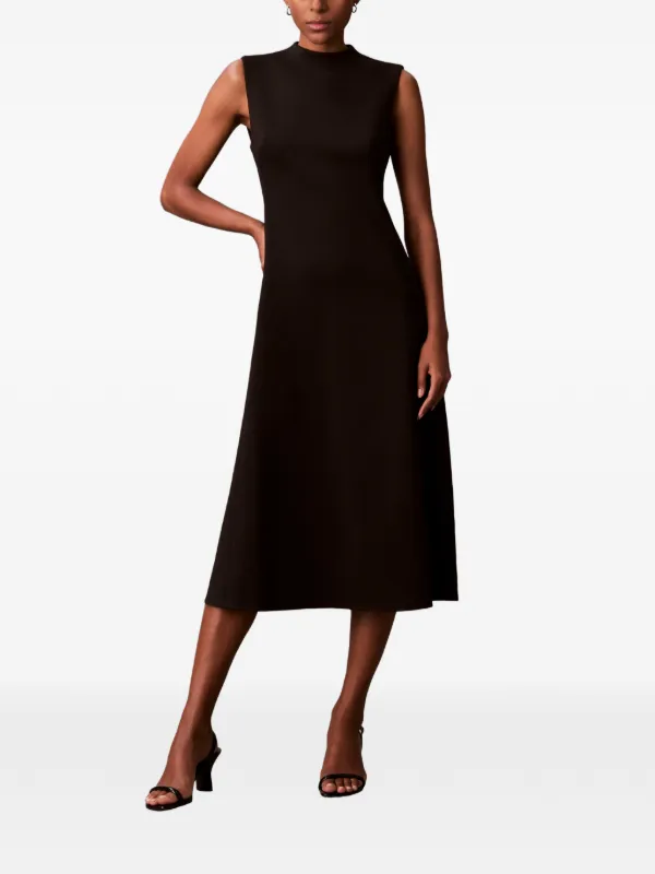 calvin klein midi dress formal Calvin Klein Women's V-Neck Midi Dress