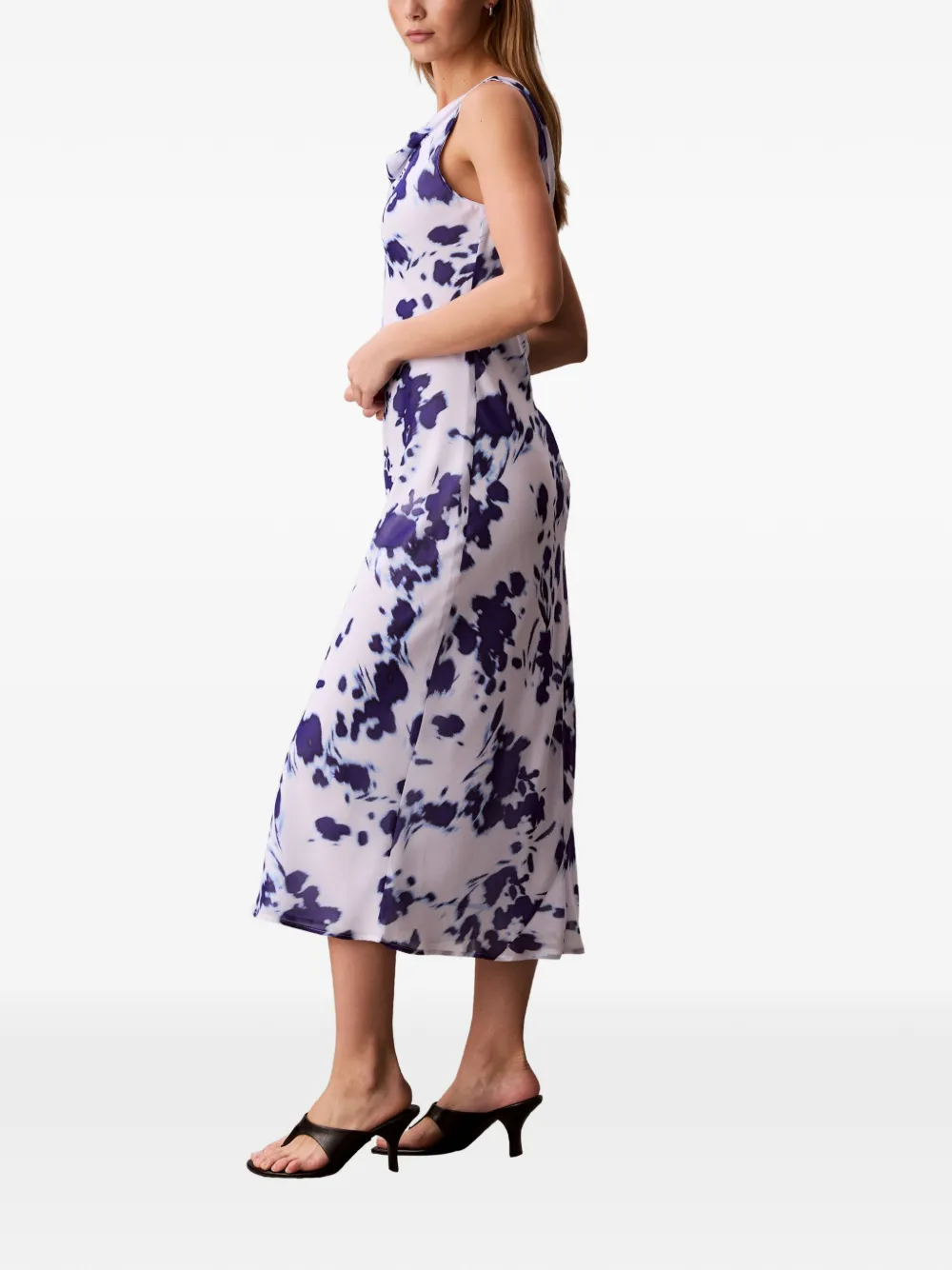 Calvin Klein Mouwloze midi-jurk Wit