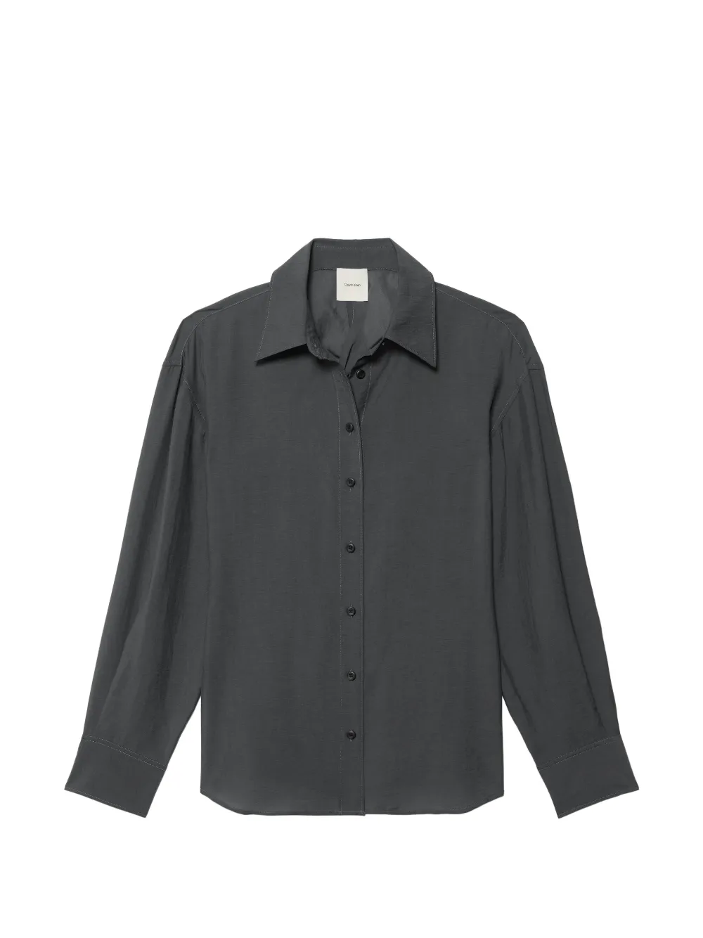 Calvin Klein twist-detail cut-out blouse - Blu