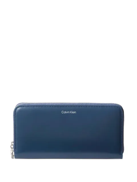 Calvin Klein logo-detail zip-around wallet