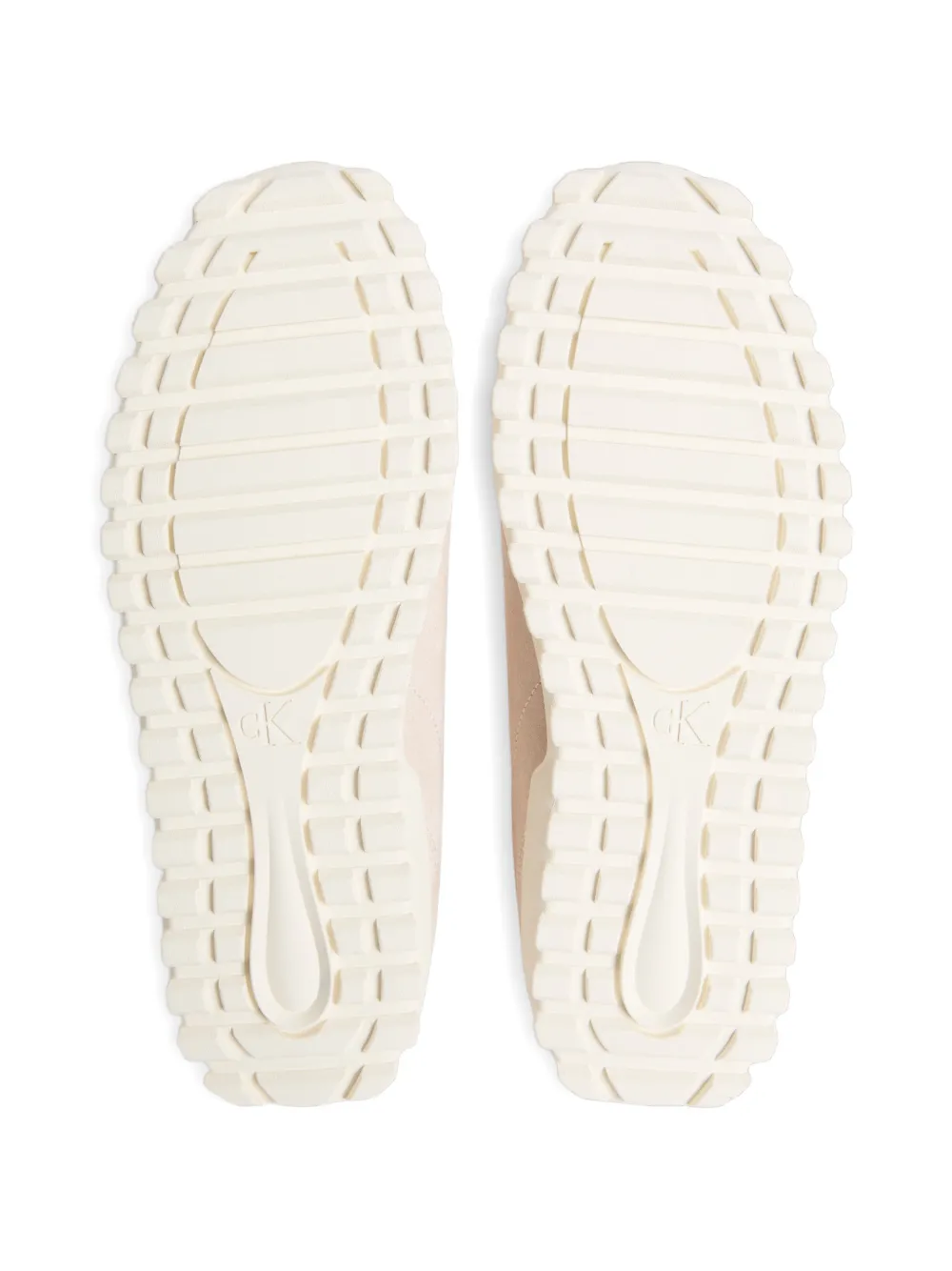 Calvin Klein Suède sneakers met lint Beige