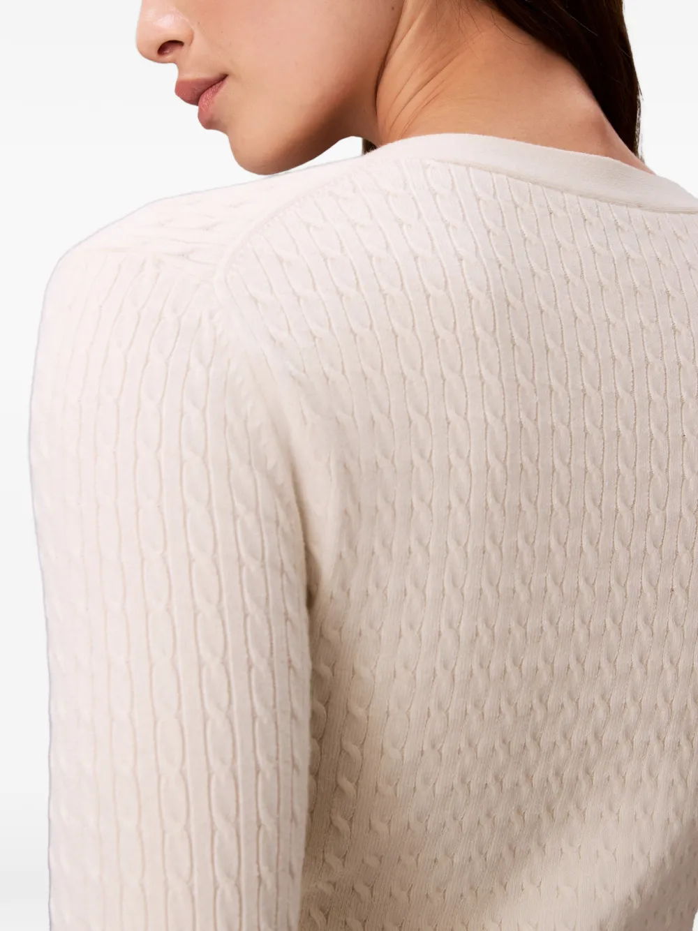 Calvin Klein Kabelgebreid vest Wit